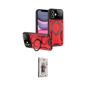 ieg™ iPhone 11 Kılıf Kıvılcım Modern Serisi - Siyah Bilvis 3D Cam Ekran Koruyucu