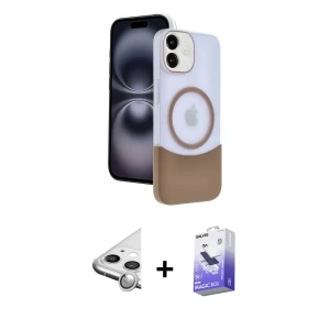 ieg™ iPhone 11 Kılıf Kozmos Form Özel Seri - Siyah Bilvis 5in1 5D Magic Hayalet Cam Ekran Koruyucu + Raze Metal Kamera Lens - GS