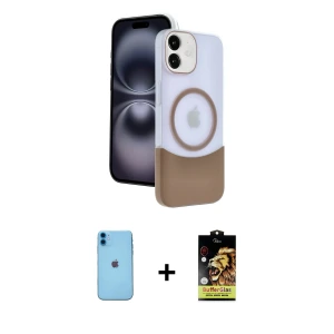 ieg™ iPhone 11 Kılıf Kozmos Form Özel Seri - Siyah Buffer Cam Ekran Koruyucu + Neon Fosforlu Kamera Lens - MI