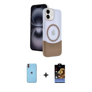 ieg™ iPhone 11 Kılıf Kozmos Form Özel Seri - Siyah Buffer Hayalet Cam Ekran Koruyucu + Neon Fosforlu Kamera Lens - TU