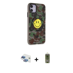 ieg™ iPhone 11 Kılıf Nova Doku Koleksiyonu - Siyah Joko Magic 5D Hayalet Cam + Pers Alüminyum Kamera Lens - GI