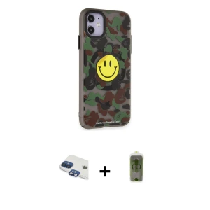 ieg™ iPhone 11 Kılıf Nova Doku Koleksiyonu - Siyah Joko Magic 5D Hayalet Cam + Pers Alüminyum Kamera Lens - LT