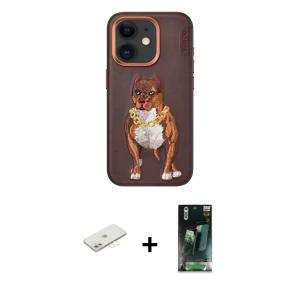 ieg™ iPhone 11 Kılıf Nova Form Koleksiyonu - Şeffaf 360 Full Body Arka Koruyucu + Renkli Kamera Lens Koruma Cam - SI