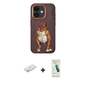 ieg™ iPhone 11 Kılıf Nova Form Koleksiyonu - Şeffaf Pasifik Cam Ekran Koruyucu + Renkli Kamera Lens Koruma Cam - SI