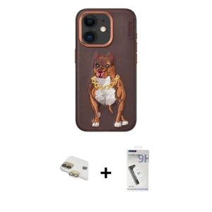 ieg™ iPhone 11 Kılıf Nova Form Koleksiyonu - Şeffaf Uv Polymer Nano Ekran Koruyucu + Pers Alüminyum Kamera Lens - GD