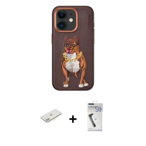 ieg™ iPhone 11 Kılıf Nova Form Koleksiyonu - Şeffaf Uv Polymer Nano Ekran Koruyucu + Renkli Kamera Lens Koruma Cam - TU