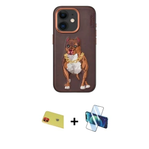 ieg™ iPhone 11 Kılıf Nova Form Koleksiyonu - Siyah 3D Antistatik Seramik Nano Ekran Koruyucu + Rainbow Kamera Lens Koruma Cam - KI