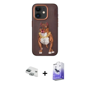 ieg™ iPhone 11 Kılıf Nova Form Koleksiyonu - Siyah Bilvis 5in1 5D Magic Hayalet Cam Ekran Koruyucu + Pers Alüminyum Kamera Lens - YL