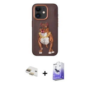 ieg™ iPhone 11 Kılıf Nova Form Koleksiyonu - Siyah Bilvis 5in1 5D Magic Hayalet Cam Ekran Koruyucu + Pers Alüminyum Kamera Lens - GD