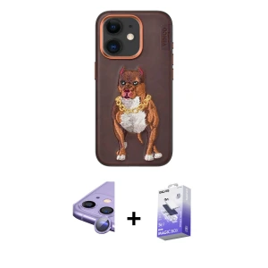 ieg™ iPhone 11 Kılıf Nova Form Koleksiyonu - Siyah Bilvis 5in1 5D Magic Hayalet Cam Ekran Koruyucu + Raze Metal Kamera Lens - MR