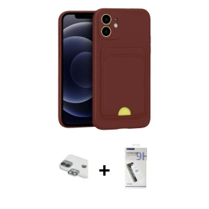 ieg™ iPhone 11 Kılıf Vadi Çizgi Prime - Şeffaf Uv Polymer Nano Ekran Koruyucu + Pers Alüminyum Kamera Lens - YL