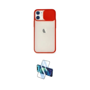 ieg™ iPhone 11 Kılıf Vadi Çizgi - Siyah 3D Antistatik Cam Ekran Koruyucu