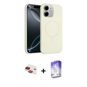 ieg™ iPhone 11 Kılıf Yankı Form Serisi - Siyah Bilvis 5in1 3D Magic Cam Ekran Koruyucu + Pers Alüminyum Kamera Lens - KI