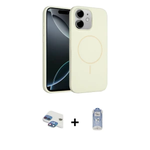 ieg™ iPhone 11 Kılıf Yankı Form Serisi - Siyah Joko Magic 5D Cam + Pers Alüminyum Kamera Lens - GI