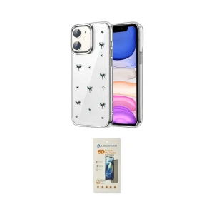 ieg™ iPhone 11 Kılıf Yörünge Form - Siyah 6D Mat Seramik Hayalet Nano Ekran Koruyucu