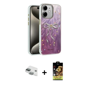 ieg™ iPhone 11 Kılıf Zirve Modern Prime - Siyah Buffer Cam Ekran Koruyucu + Pers Alüminyum Kamera Lens - YL