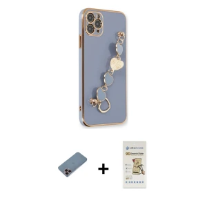 ieg™ iPhone 11 Pro Kılıf Nova Işık Prime - Siyah Mat Seramik Nano Ekran Koruyucu + Shine Kamera Lens Koruma Cam - PE
