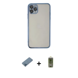 ieg™ iPhone 11 Pro Kılıf Vadi Minimal - Siyah Joko Magic 5D Hayalet Cam + Shine Kamera Lens Koruma Cam - MI