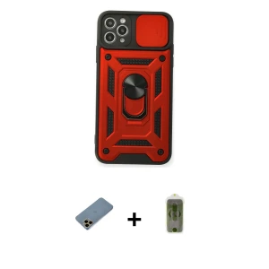ieg™ iPhone 11 Pro Max Kılıf Ahenk Klasik - Siyah Joko Magic 5D Hayalet Cam + Shine Kamera Lens Koruma Cam - GD