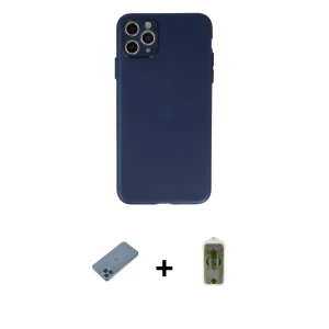 ieg™ iPhone 11 Pro Max Kılıf Atlas Minimal Prime - Siyah Joko Magic 5D Hayalet Cam + Shine Kamera Lens Koruma Cam - MI