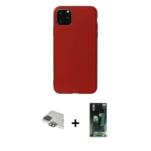 ieg™ iPhone 11 Pro Max Kılıf Kozmos Yansıma Özel Seri - Şeffaf 360 Full Body Arka Koruyucu + Pers Alüminyum Kamera Lens - YL