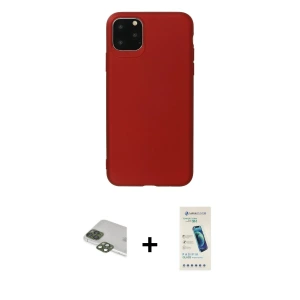 ieg™ iPhone 11 Pro Max Kılıf Kozmos Yansıma Özel Seri - Şeffaf Pasifik Cam Ekran Koruyucu + Pers Alüminyum Kamera Lens - YL