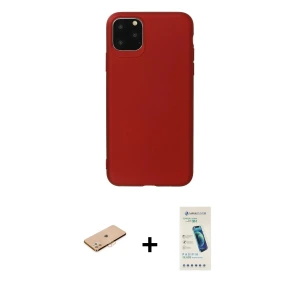ieg™ iPhone 11 Pro Max Kılıf Kozmos Yansıma Özel Seri - Şeffaf Pasifik Cam Ekran Koruyucu + Renkli Kamera Lens Koruma Cam - TU