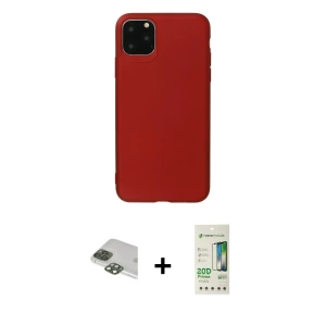 ieg™ iPhone 11 Pro Max Kılıf Kozmos Yansıma Özel Seri - Siyah 20D Premium Cam Ekran Koruyucu + Pers Alüminyum Kamera Lens - YL