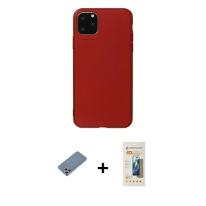 ieg™ iPhone 11 Pro Max Kılıf Kozmos Yansıma Özel Seri - Siyah 6D Mat Seramik Hayalet Nano Ekran Koruyucu + Shine Kamera Lens Koruma Cam - GS