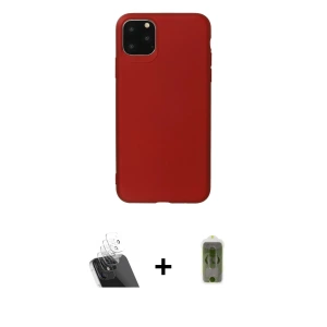 ieg™ iPhone 11 Pro Max Kılıf Kozmos Yansıma Özel Seri - Siyah Joko Magic 5D Hayalet Cam + Kamera Lens Koruma Cam - SF