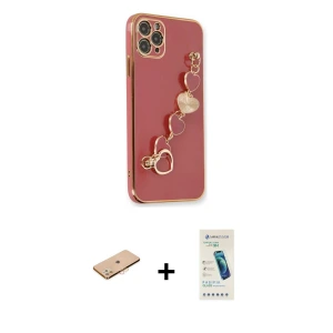 ieg™ iPhone 11 Pro Max Kılıf Nova Işık Prime - Şeffaf Pasifik Cam Ekran Koruyucu + Renkli Kamera Lens Koruma Cam - TU
