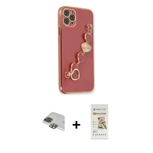ieg™ iPhone 11 Pro Max Kılıf Nova Işık Prime - Siyah Mat Seramik Nano Ekran Koruyucu + Pers Alüminyum Kamera Lens - YL