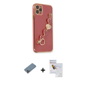 ieg™ iPhone 11 Pro Max Kılıf Nova Işık Prime - Siyah Seramik Nano Ekran Koruyucu + Shine Kamera Lens Koruma Cam - GI