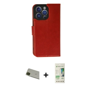 ieg™ iPhone 11 Pro Max Kılıf Siluet Işık Serisi - Siyah 20D Premium Cam Ekran Koruyucu + Rainbow Kamera Lens Koruma Cam - YL