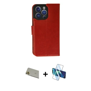 ieg™ iPhone 11 Pro Max Kılıf Siluet Işık Serisi - Siyah 3D Antistatik Seramik Nano Ekran Koruyucu + Rainbow Kamera Lens Koruma Cam - GD