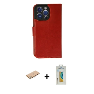 ieg™ iPhone 11 Pro Max Kılıf Siluet Işık Serisi - Siyah Polymer Nano Ekran Koruyucu + Renkli Kamera Lens Koruma Cam - PE
