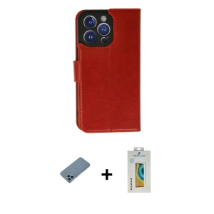 ieg™ iPhone 11 Pro Max Kılıf Siluet Işık Serisi - Siyah Polymer Nano Ekran Koruyucu + Shine Kamera Lens Koruma Cam - SABE