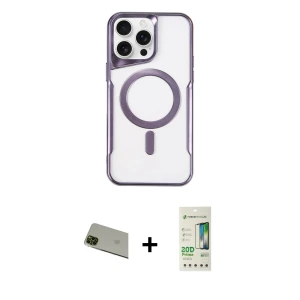ieg™ iPhone 11 Pro Max Kılıf Yadigar Klasik Özel Seri - Siyah 20D Premium Cam Ekran Koruyucu + Rainbow Kamera Lens Koruma Cam - YL