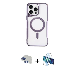 ieg™ iPhone 11 Pro Max Kılıf Yadigar Klasik Özel Seri - Siyah 3D Antistatik Seramik Nano Ekran Koruyucu + Pers Alüminyum Kamera Lens - LT