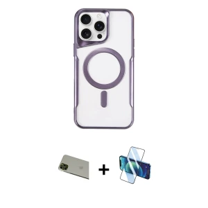 ieg™ iPhone 11 Pro Max Kılıf Yadigar Klasik Özel Seri - Siyah 3D Antistatik Seramik Nano Ekran Koruyucu + Rainbow Kamera Lens Koruma Cam - YL