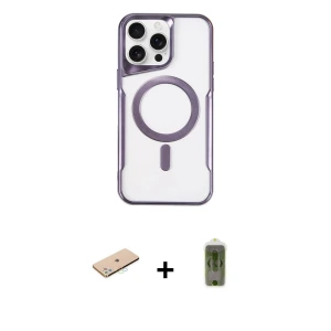ieg™ iPhone 11 Pro Max Kılıf Yadigar Klasik Özel Seri - Siyah Joko Magic 5D Hayalet Cam + Renkli Kamera Lens Koruma Cam - MI