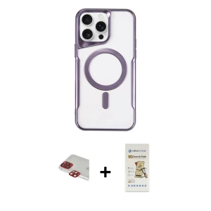ieg™ iPhone 11 Pro Max Kılıf Yadigar Klasik Özel Seri - Siyah Mat Seramik Nano Ekran Koruyucu + Pers Alüminyum Kamera Lens - KI