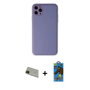 ieg™ iPhone 11 Pro Max Kılıf Yadigar Klasik - Siyah 18D Cam Ekran Koruyucu + Rainbow Kamera Lens Koruma Cam - YL