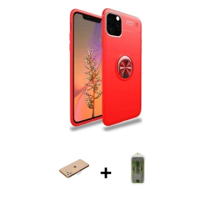 ieg™ iPhone 11 Pro Max Kılıf Yankı Form Prime - Siyah Joko Magic 5D Hayalet Cam + Renkli Kamera Lens Koruma Cam - PE