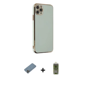 ieg™ iPhone 11 Pro Max Kılıf Yankı Serisi - Siyah Joko Magic 5D Hayalet Cam + Shine Kamera Lens Koruma Cam - GI