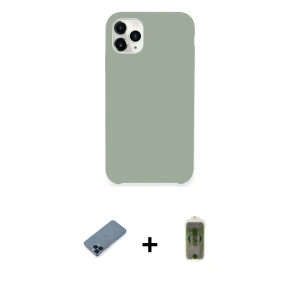 ieg™ iPhone 11 Pro Max Kılıf Zirve Modern Özel Seri - Siyah Joko Magic 5D Hayalet Cam + Metal Kamera Lens Koruma Cam - MI
