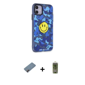 ieg™ iPhone 12 Kılıf Nova Doku Koleksiyonu - Siyah Joko Magic 5D Hayalet Cam + Shine Kamera Lens Koruma Cam - PE