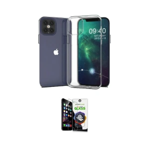 ieg™ iPhone 12 Mini Kılıf Zirve Doku - Şeffaf Temperli Cam Ekran Koruyucu