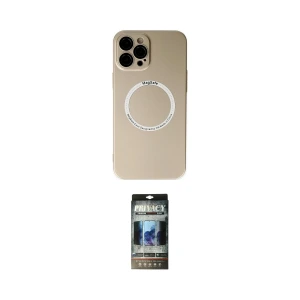 ieg™ iPhone 12 Pro Kılıf Zirve Klasik Prime - Siyah 34D Hayalet Izgaralı Cam
