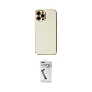 ieg™ iPhone 12 Pro Max Kılıf Ahenk Işık - Şeffaf Uv Polymer Nano Ekran Koruyucu